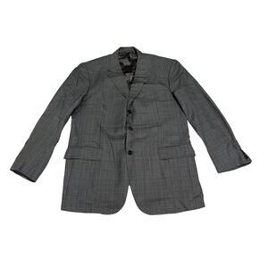12-21 GIAN LUCA NAPOLI Men's Sport Coat Silk Wool Grey Size 42